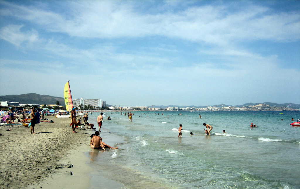 Strand Platja d'Embossa Ibiza Nähe Flughafen